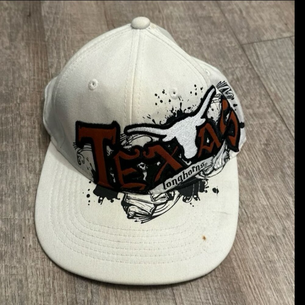Y2K Affliction Style Texas Longhorns University Hat Cap Fitted One Fit Small